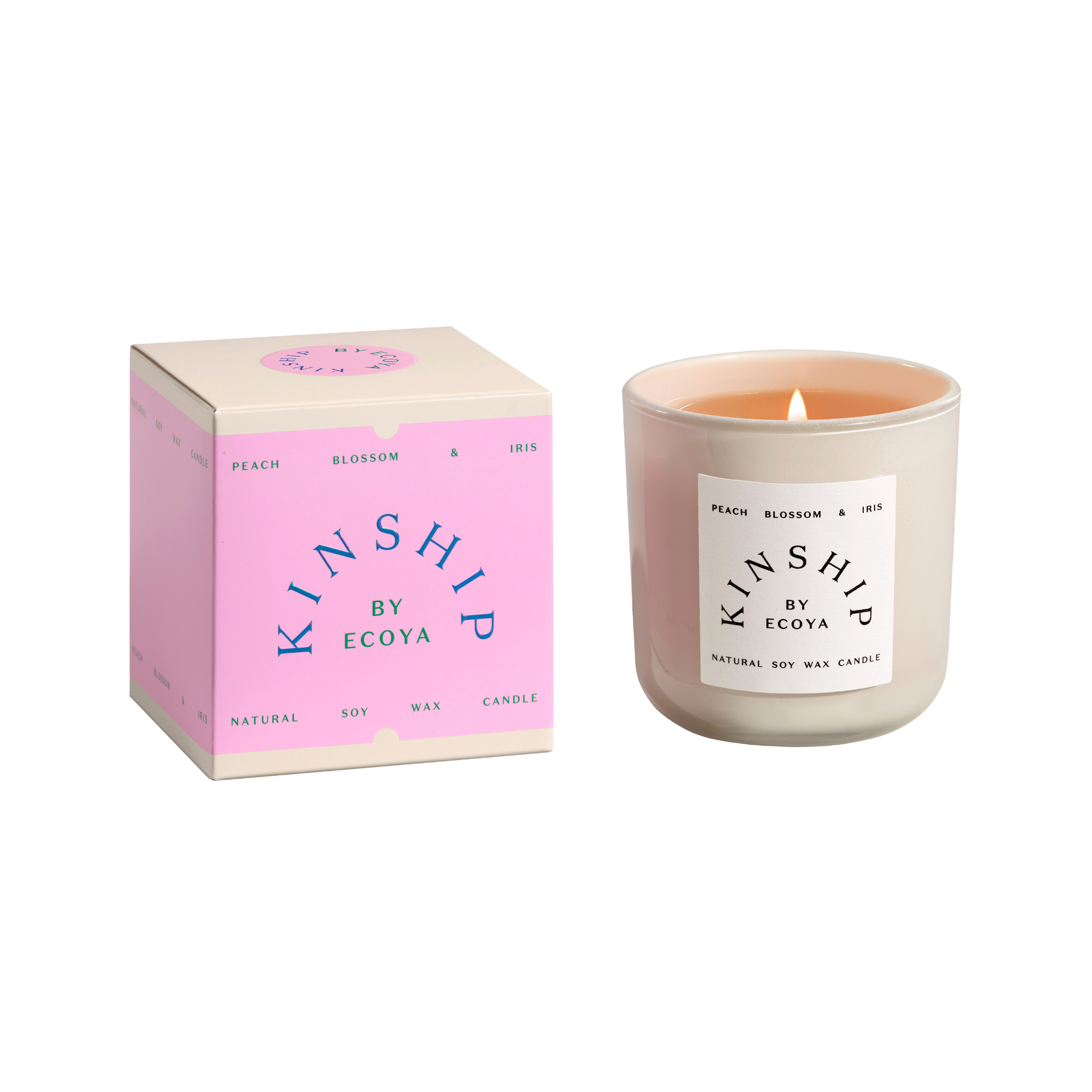 Ecoya Kinship - Peach Blossom & Iris Candle 375g